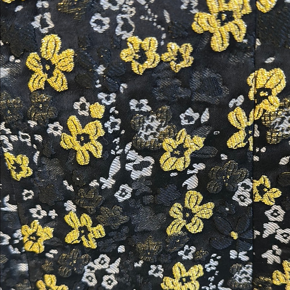 Ted Baker Black and Gold Floral Dress - Picture 5 of 10